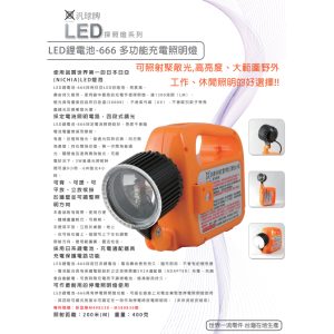 《仁和五金/農業資材》電子發票 汎球牌 LED 666 手電筒 露營 緊急照明 登山 捕魚 探照 尋田水 泛球