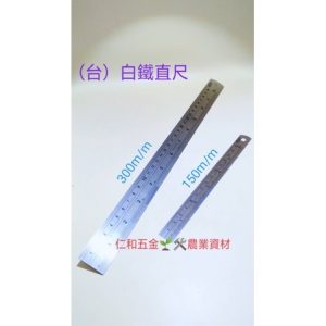 《仁和五金/農業資材》含稅附發票 不銹鋼尺 白鐵尺 不鏽鋼直尺 15公分/30公分