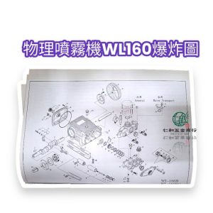物理WL160 各部位零件 物理零件 噴霧機零件 WL160 WL-160 物理