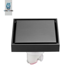 銅製隱形排水蓋(ABS排水芯) 10X10CM隱形落水頭可崁入瓷磚 地漏 防臭防蟲 久統