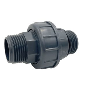 由令(外牙*外牙) 1/2"~1-1/4" M*M 由任 PVC管件 塑膠由令(久統)