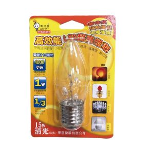 《仁和五金/農業資材》電子發票 電精靈 高效能LED超亮燈泡 15W (清光E27)  1入裝 LED燈炮 電精靈