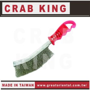 《仁和五金/農業資材》電子發票 CRAB KING 紅柄不銹鋼刷 白鐵刷 蟹王工具