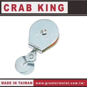 《仁和五金/農業資材》電子發票 CRAB KING 滑輪(雙鉤) 滑輪 蟹王工具