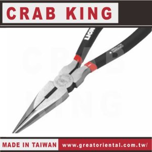 《仁和五金/農業資材》電子發票 CRAB KING 黑色尖嘴鉗(LION) 尖嘴鉗 蟹王工具