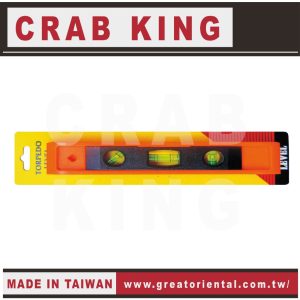 《仁和五金/農業資材》電子發票 CRAB KING 9"附磁水平尺 水平尺 木工 鐵工 西工 蟹王工具