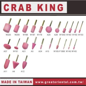 《仁和五金/農業資材》電子發票 CRAB KING 帶柄砂輪 砂輪 研磨砂輪 研磨 蟹王工具 (路)