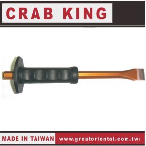 《仁和五金/農業資材》電子發票 CRAB KING 鉻鉬鋼平鑿加護套 平鑿 打水泥 打牆 敲牆 敲水泥 蟹王工具