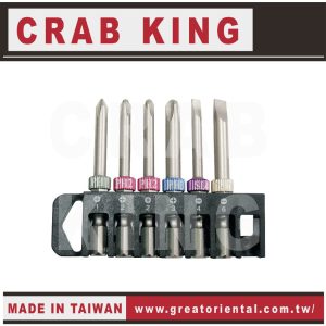 《仁和五金/農業資材》電子發票 CRAB KING 6pcs一十起子組  6PCS 06-QL5BD 蟹王