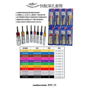 《仁和五金/農業資材》電子發票 coollow 酷樂 替換式 十字起子 深孔起子套筒 快脫無磁套筒