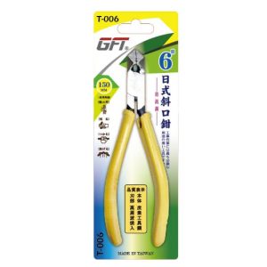 《仁和五金/農業資材》電子發票 GFT-日式斜口鉗水電鉗 電線剪 剝線鉗 (A級品)-6″-T006 (金)